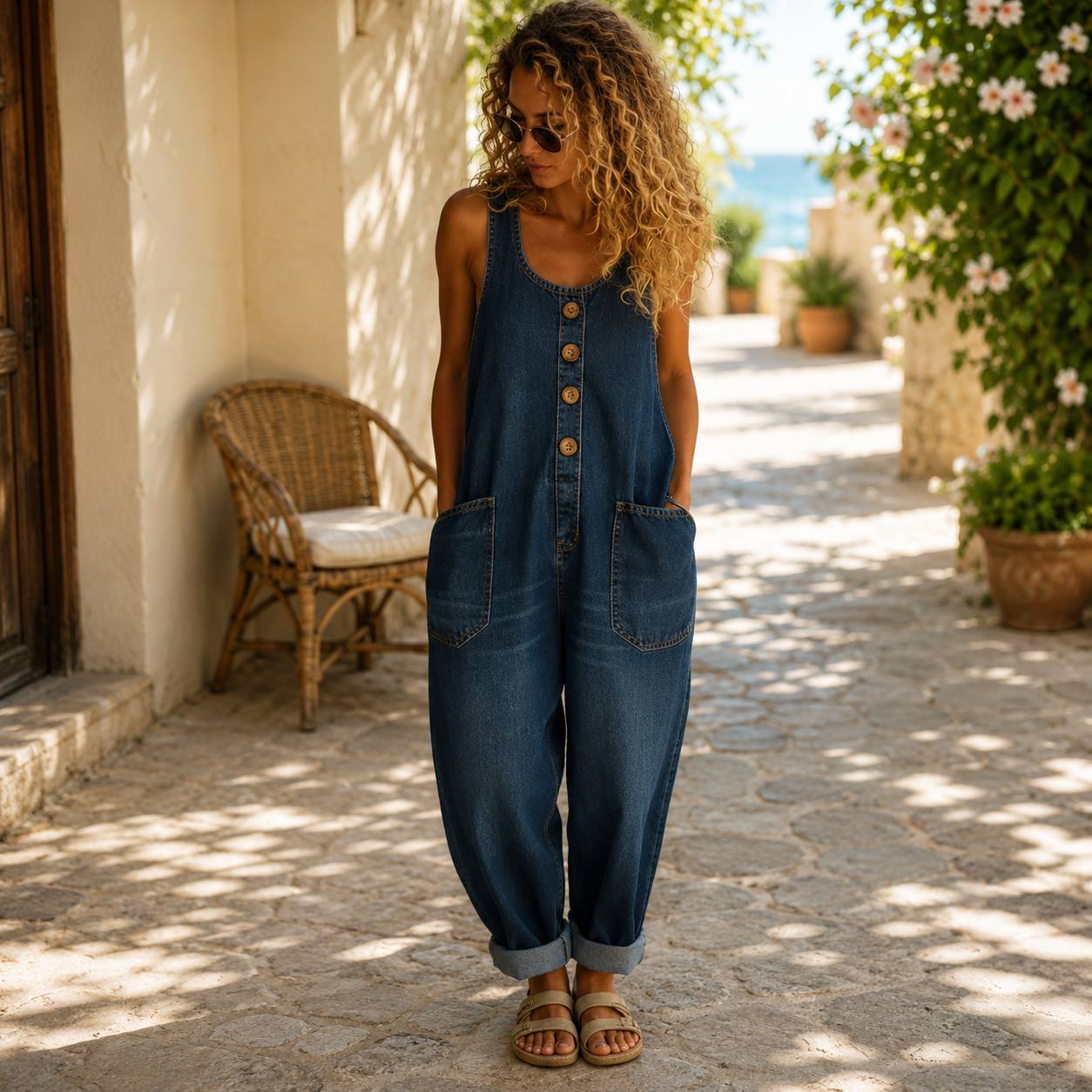 Maribelle | Relaxed Linen Jumpsuit