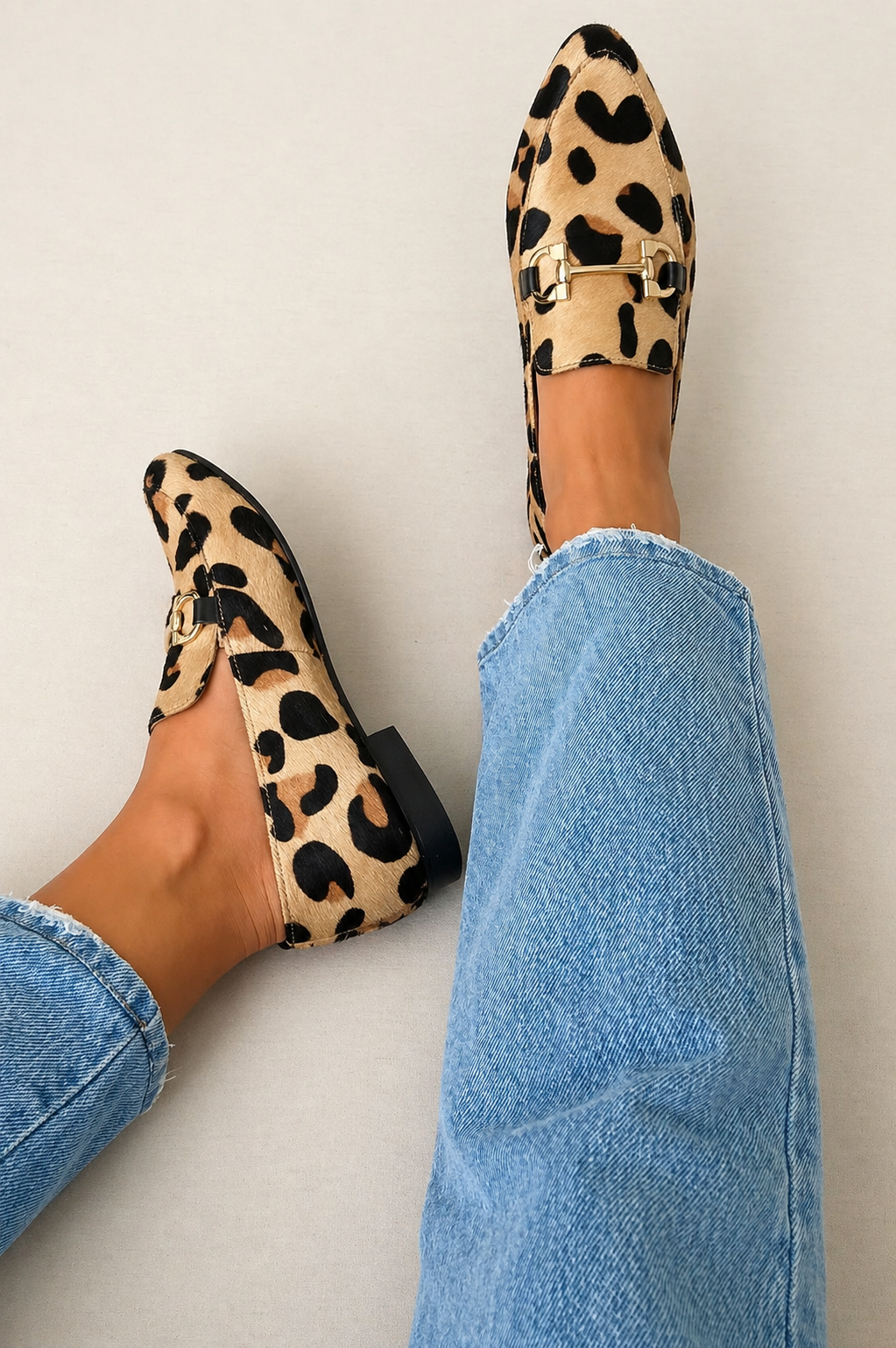 Oliver | Leopard Print Leather Loafers