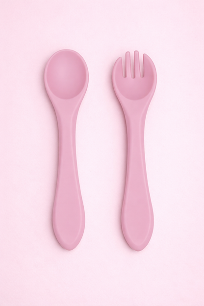 Baby Silicone Spoon & Fork 🍴
