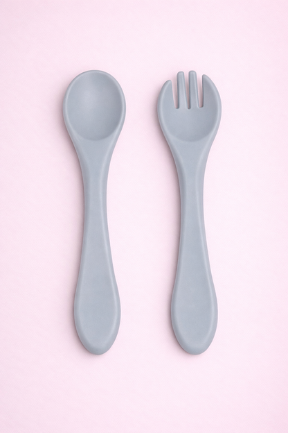 Baby Silicone Spoon & Fork 🍴
