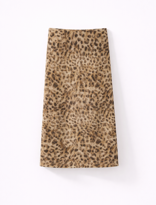 Leopard Midi Skirt