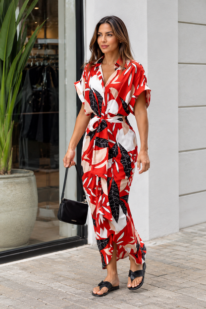 Elara | Draped Maxi Dress