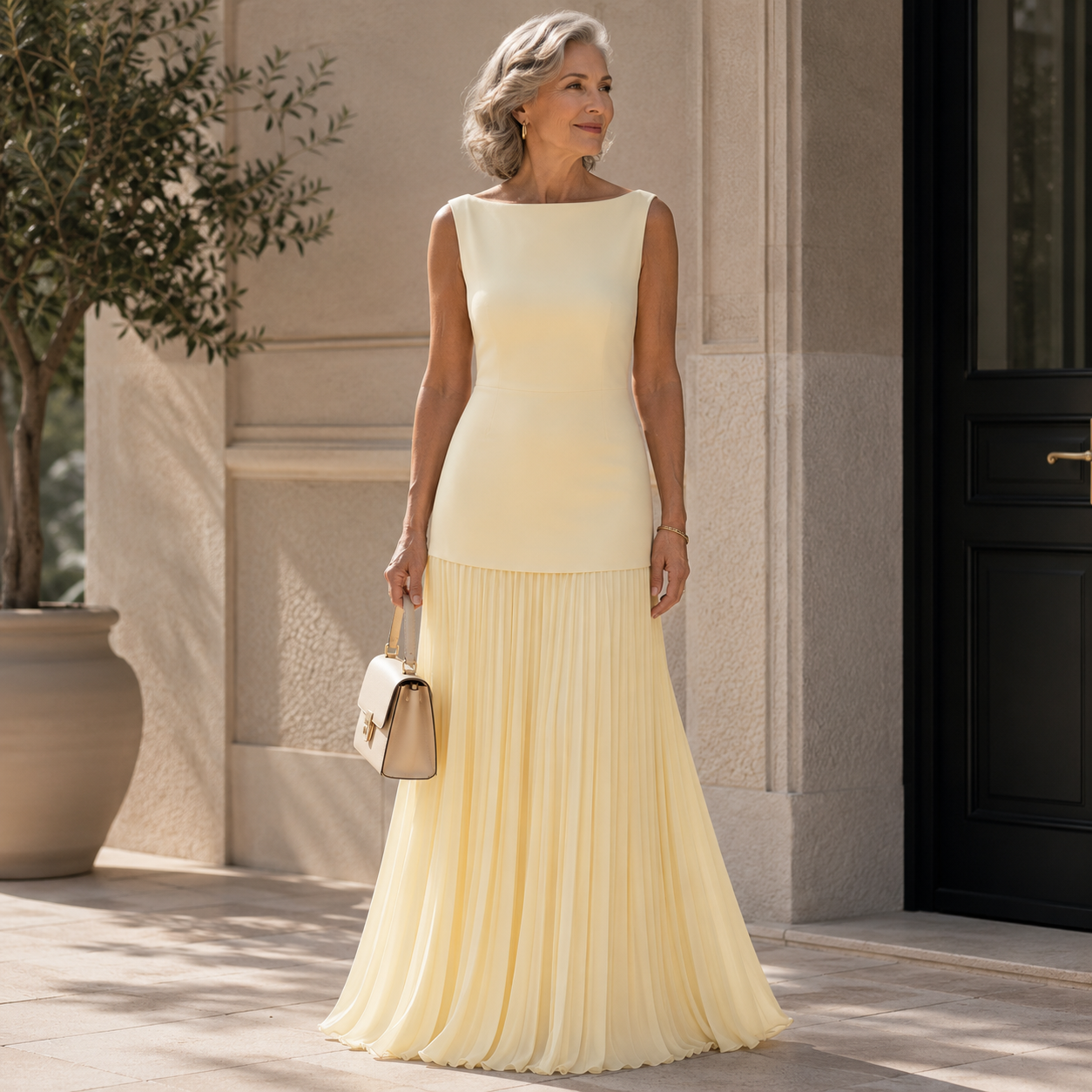 Aurora | Blush Pleated Elegance Set