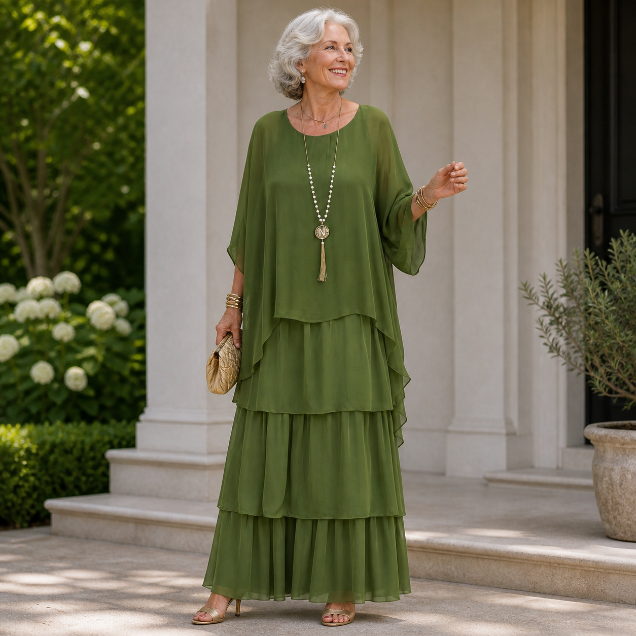 LARA | ELEGANT FLOWING MAXI DRESS