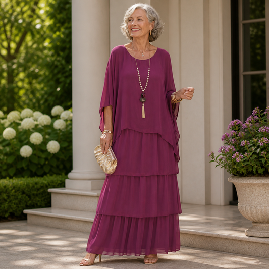 LARA | ELEGANT FLOWING MAXI DRESS