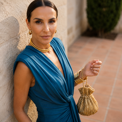 Sorellia | Goddess Drape Midi Dress