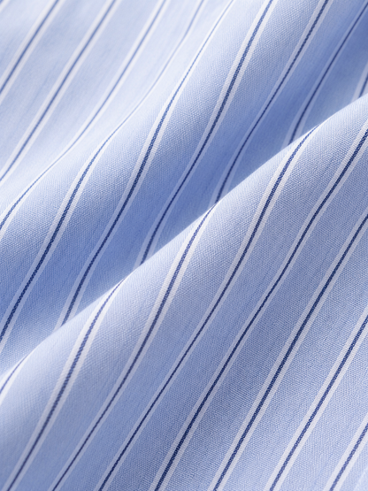 Charlotte | Striped Waist-Pleated Shirt