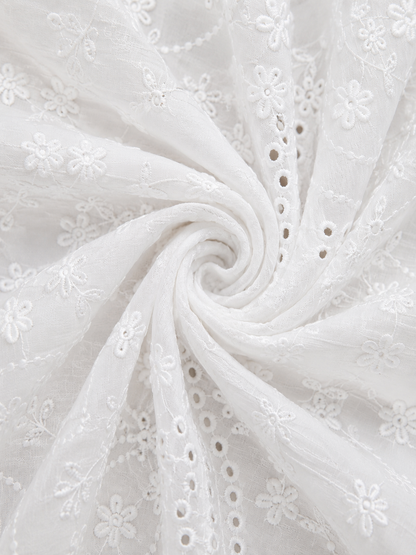 Liora | Embroidered Eyelet Blouse