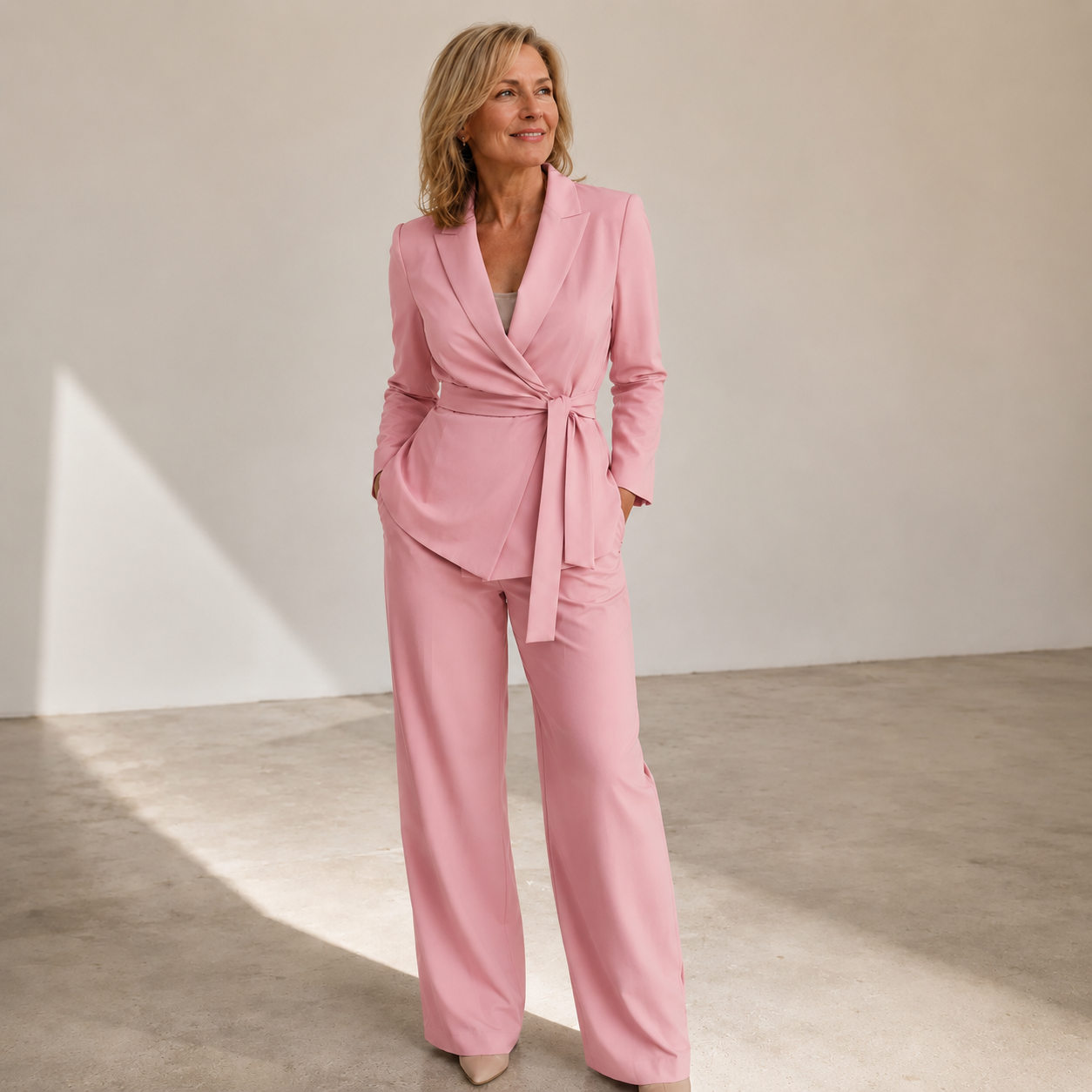 Celeste | Tailored Wrap Pants Set