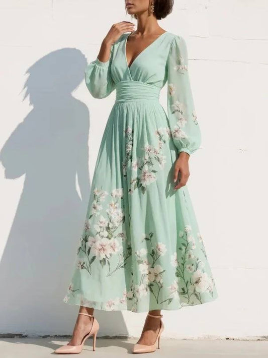 OLIVIA  | FLORAL CHIFFON DRESS