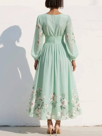 OLIVIA  | FLORAL CHIFFON DRESS