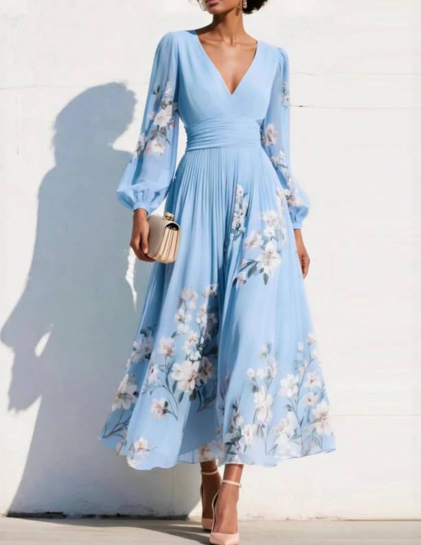 OLIVIA  | FLORAL CHIFFON DRESS