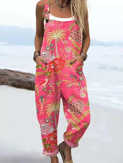 Avery | Tropical Bloom Printed Jumpsuit