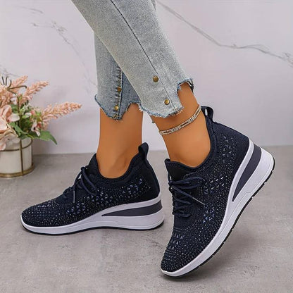 Giselle | Sparkle Comfort Wedge Sneakers