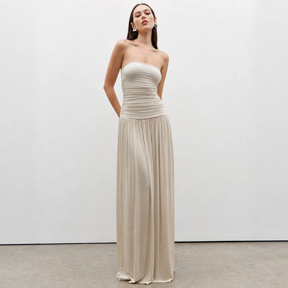 Elara | Sculpted Strapless Maxi Dress