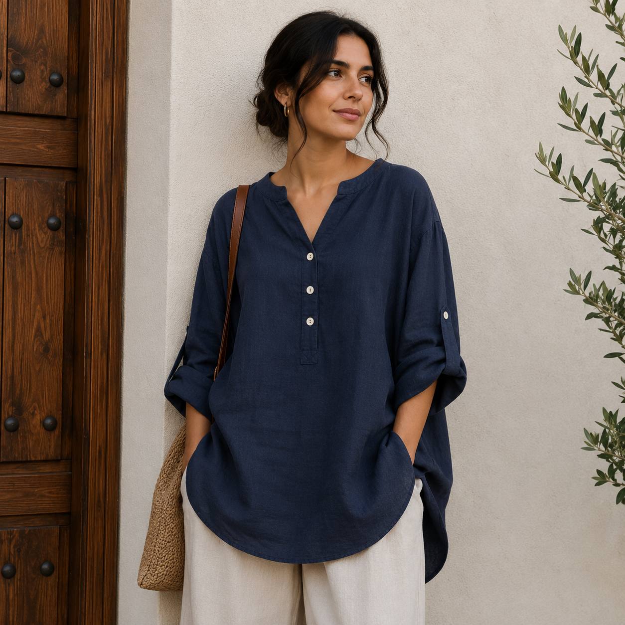 Lunaria | Relaxed Linen Blouse