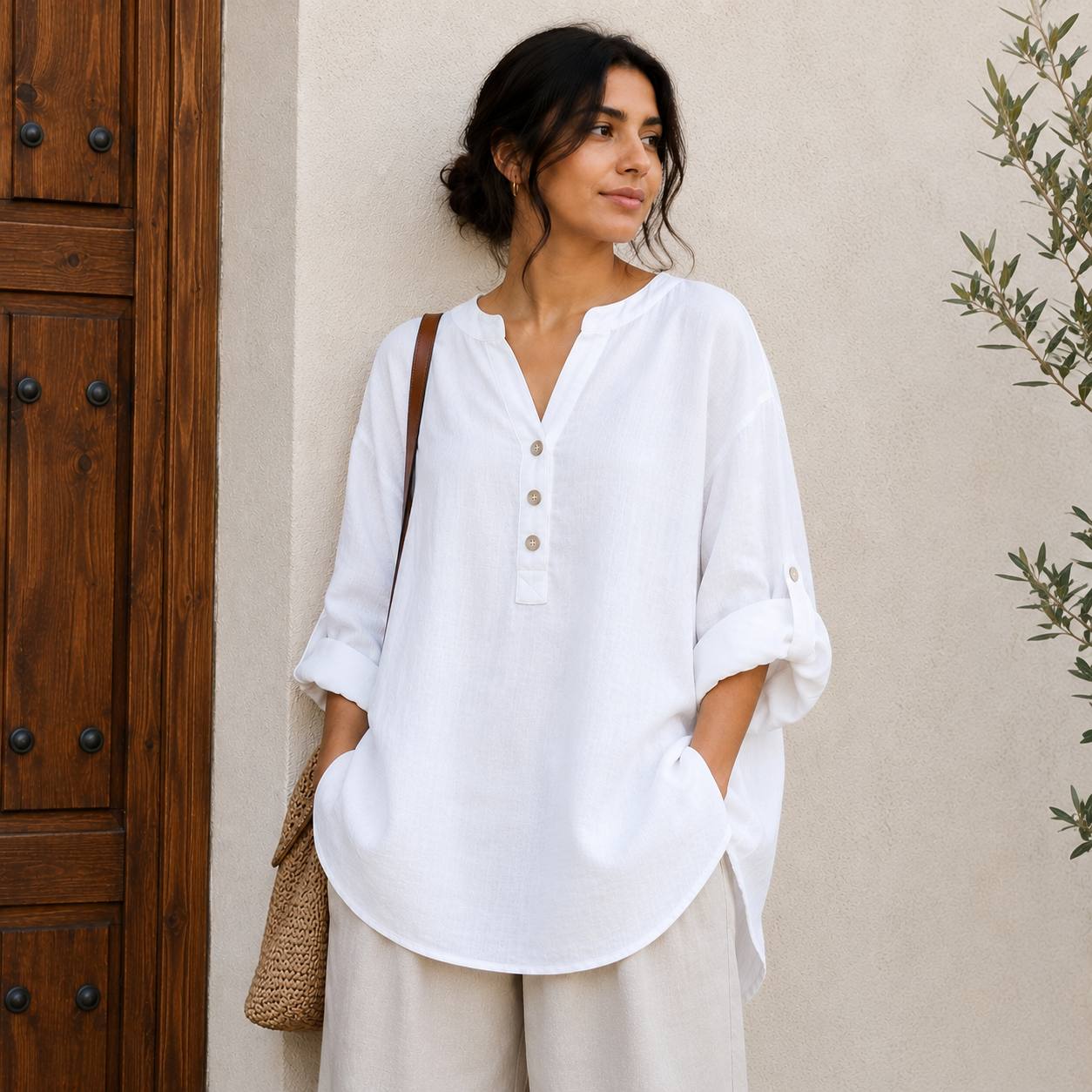 Lunaria | Relaxed Linen Blouse