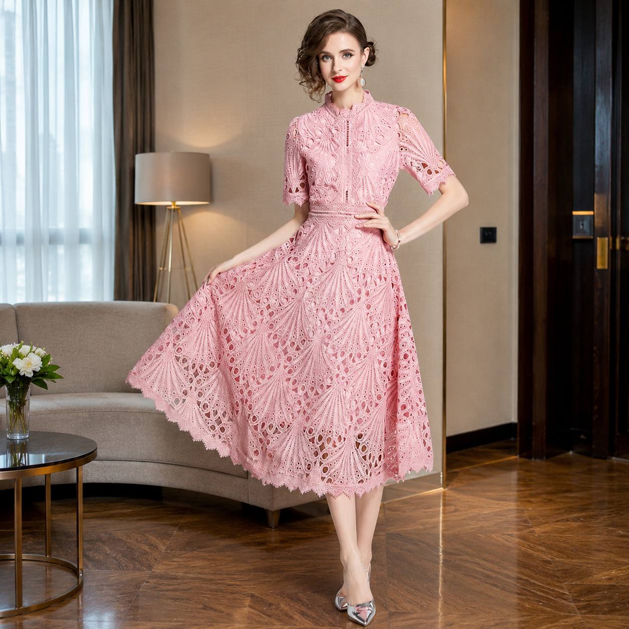 Rosalie | Vintage Grace Midi Dress