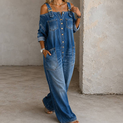 Dakota | Vintage Denim Utility Jumpsuit