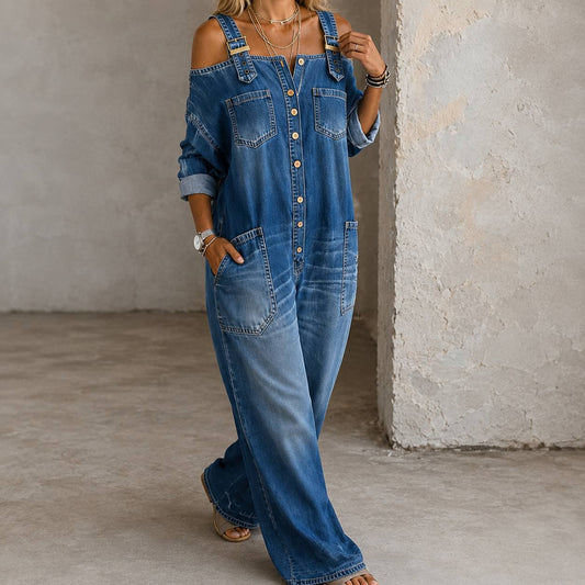 Dakota | Vintage Denim Utility Jumpsuit