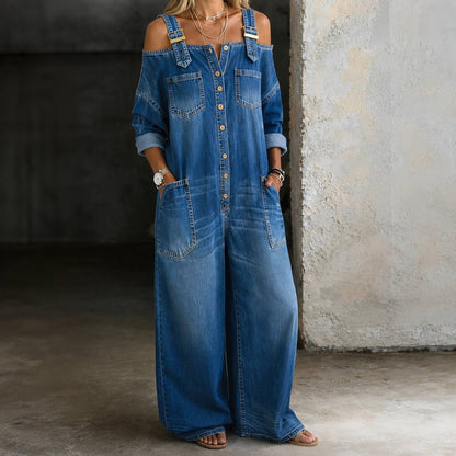 Dakota | Vintage Denim Utility Jumpsuit