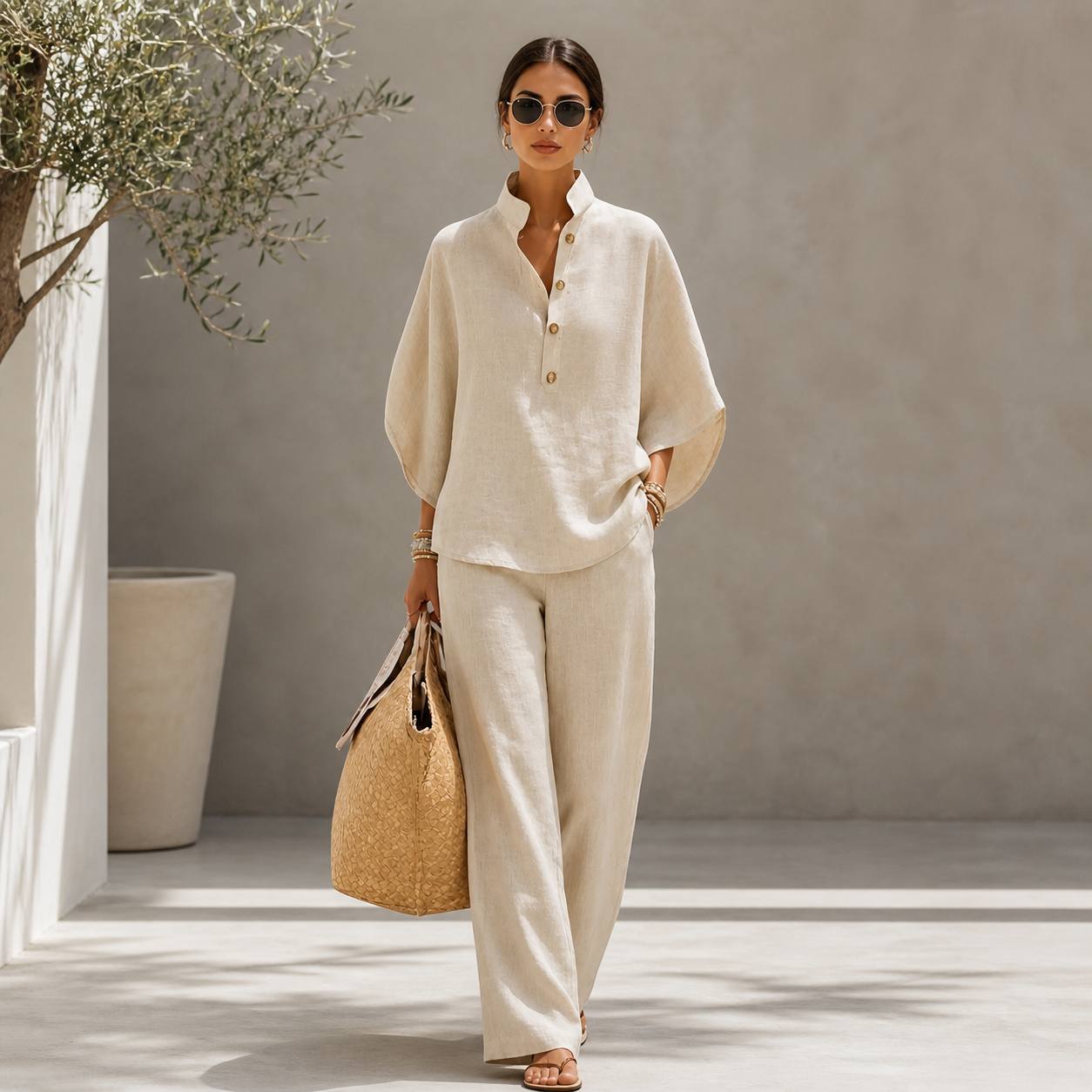Selene | Luxe Linen Lounge Set