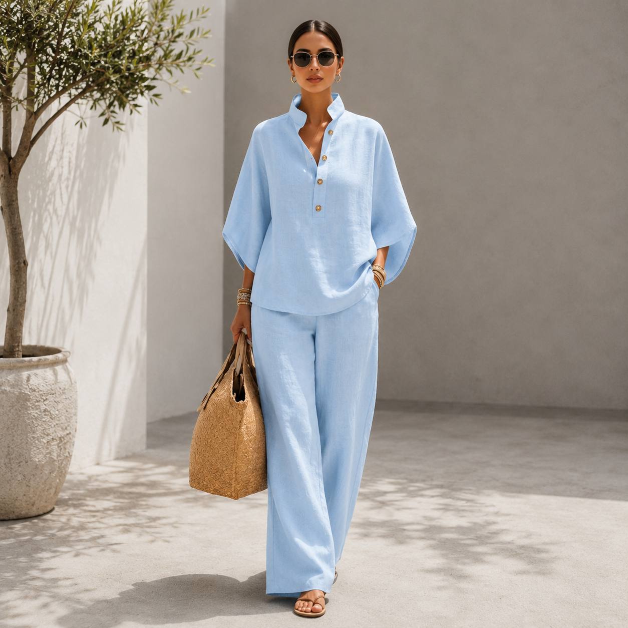Selene | Luxe Linen Lounge Set