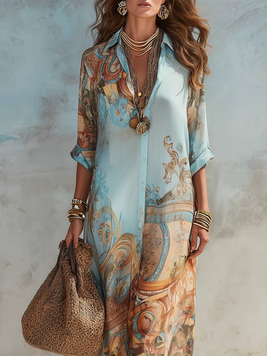 Azeloria | Coastal Luxe Maxi Dress