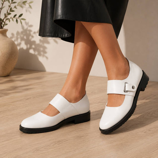 Elowen | Modern Strap Comfort Flats