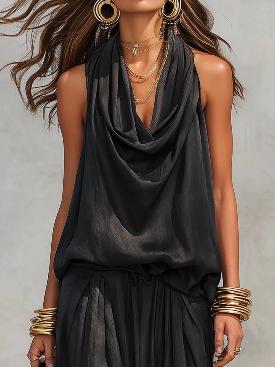 Seraphina | Luxe Draped Two-Piece Set