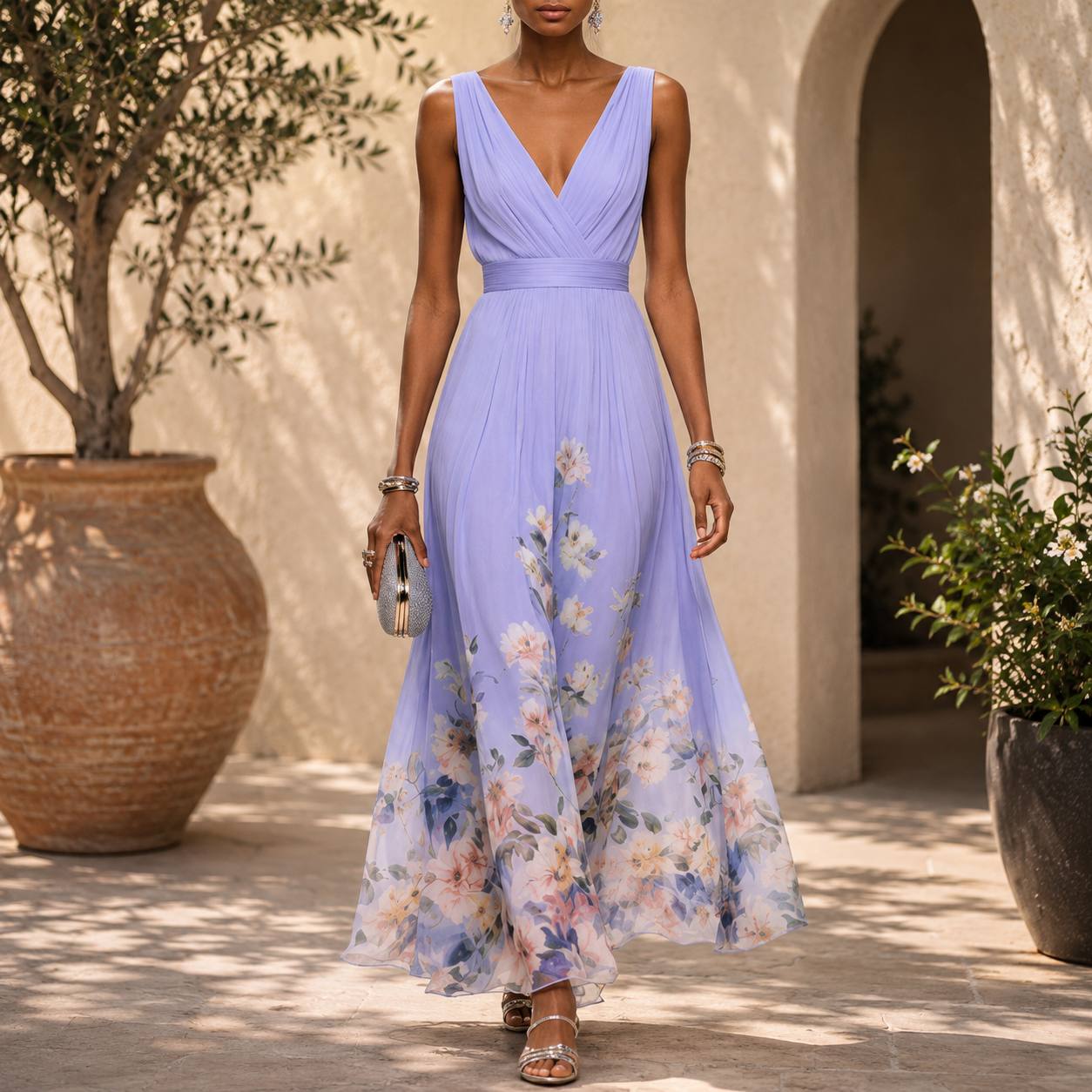 Elarisse | Blush Bloom Maxi Dress