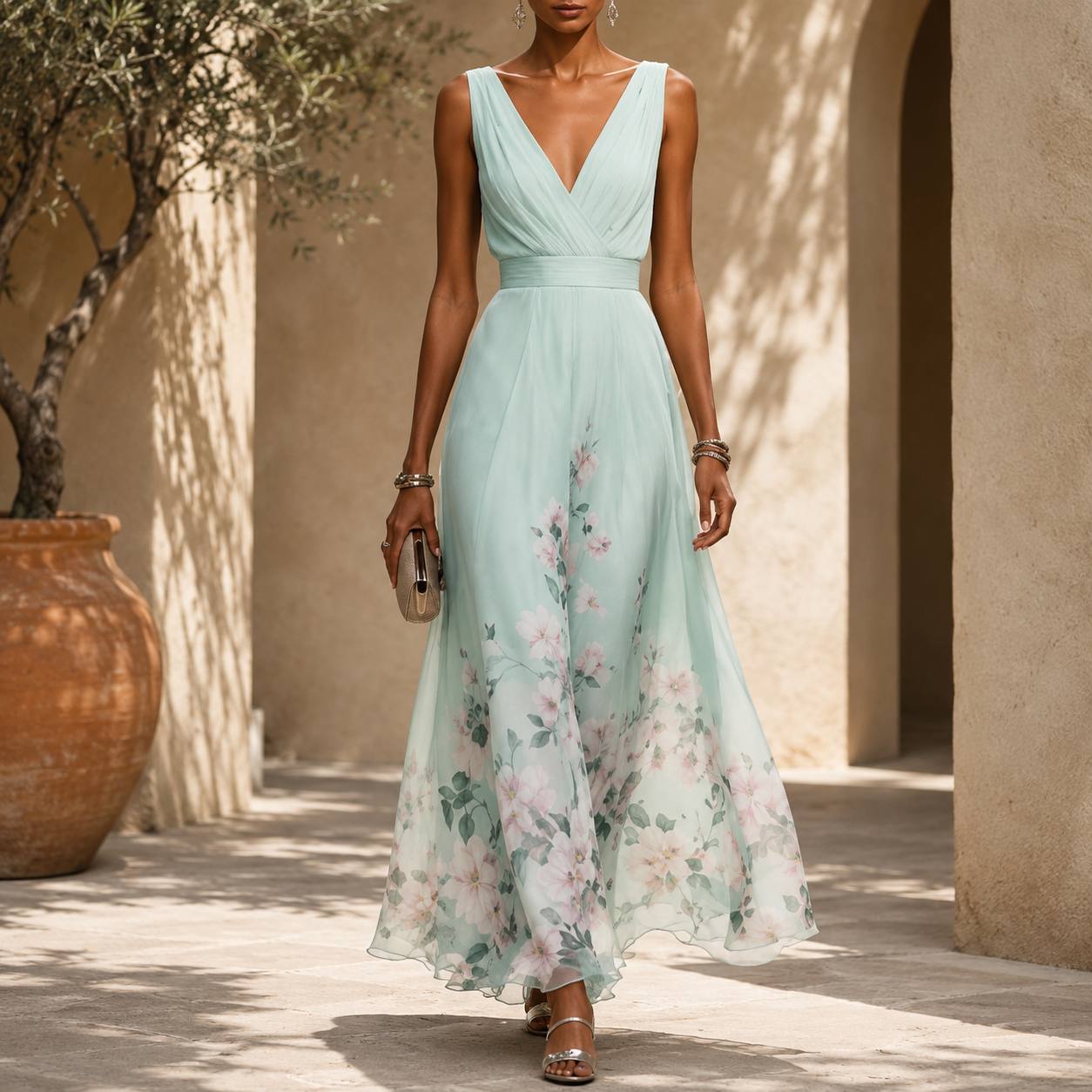 Elarisse | Blush Bloom Maxi Dress