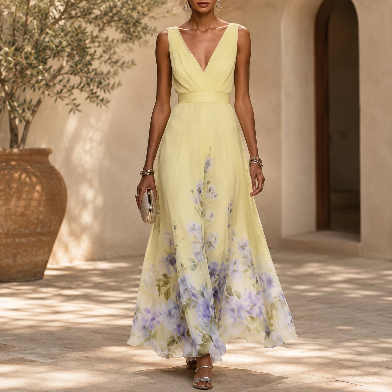 Elarisse | Blush Bloom Maxi Dress