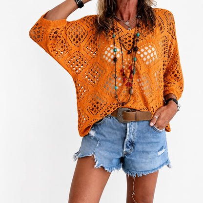 Elowen | Vintage Crochet Knit Top