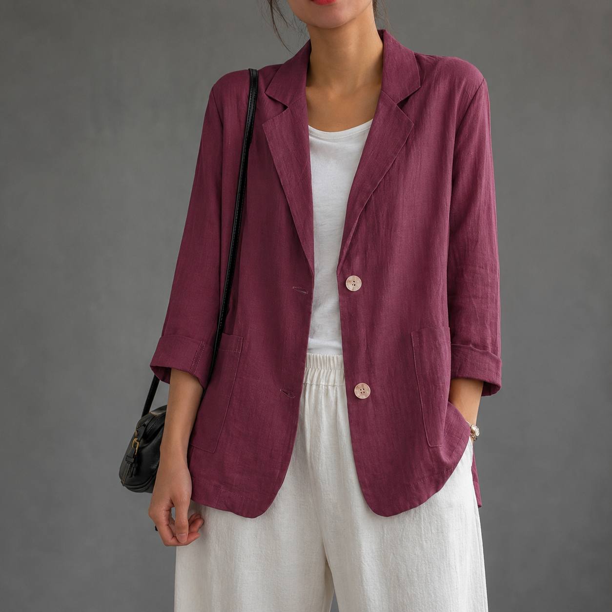 Sienna | Cotton Relaxed Blazer