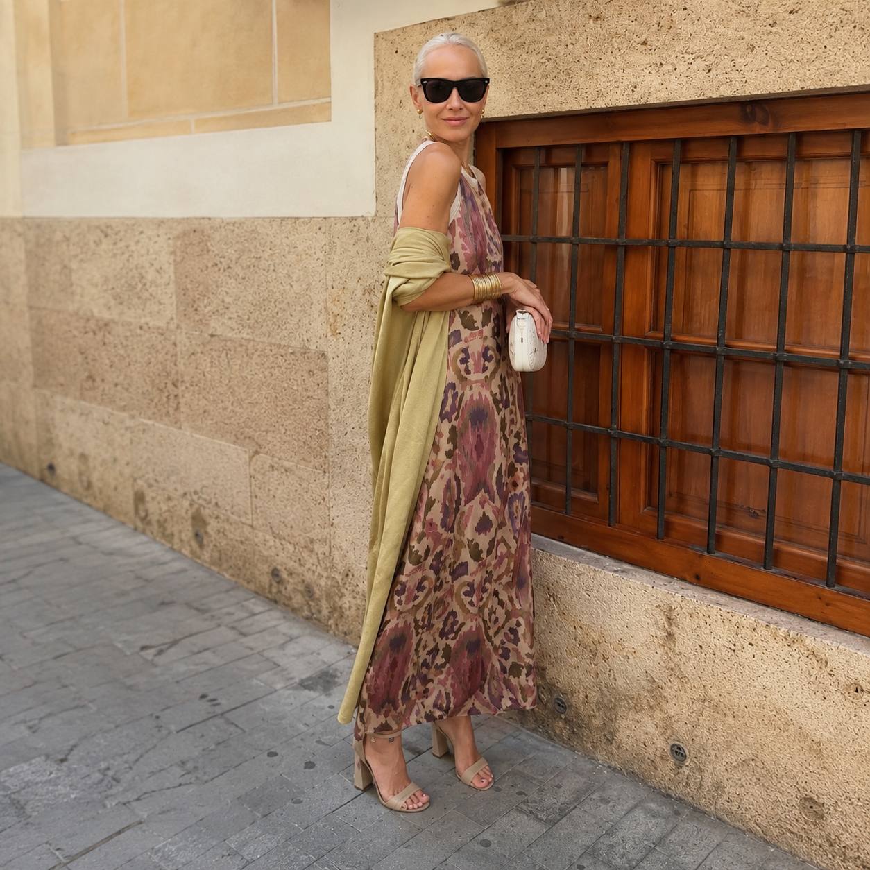 Celestine | Printed Maxi Dress & Cardigan Set