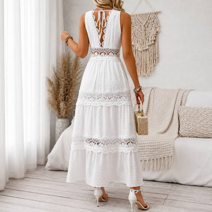 Elowen | Lace Detail Maxi Dress
