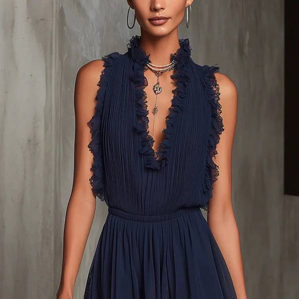 Aurora | Elegant Lace Trim Romper