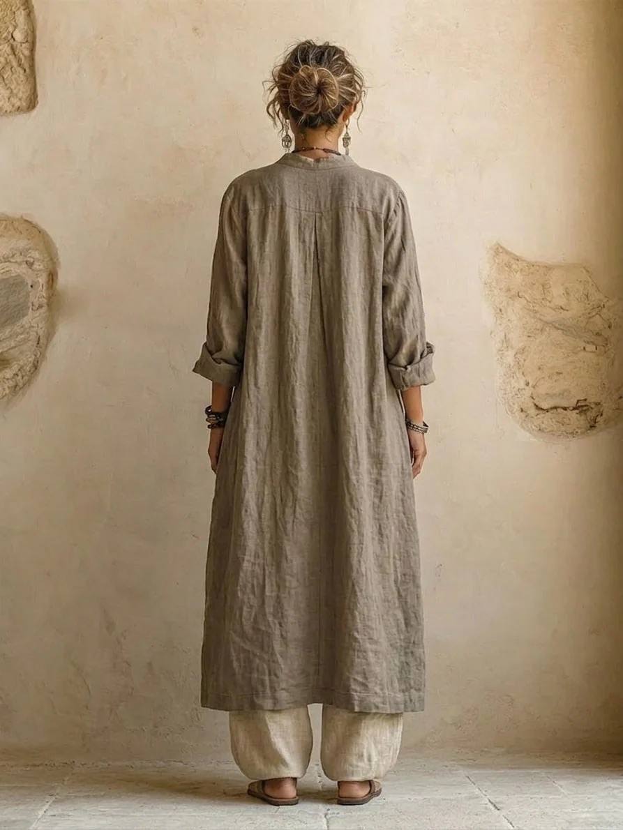 Valeria | Bohemian Three-Piece Linen Set