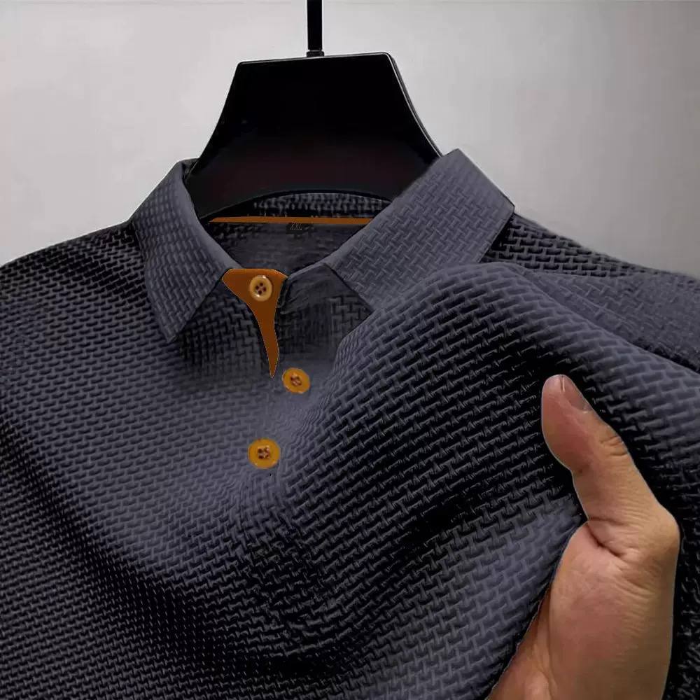 Alexander | Textured Jacquard Polo Shirt
