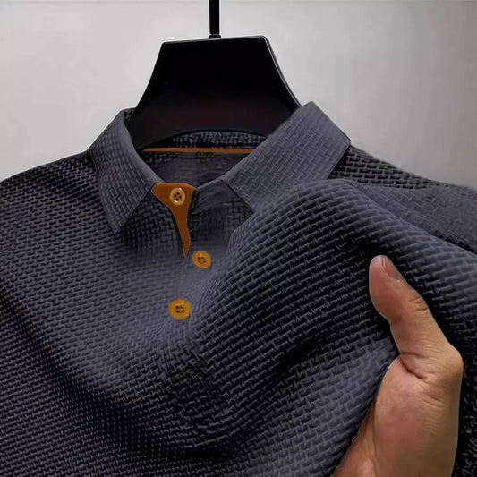 Alexander | Textured Jacquard Polo Shirt