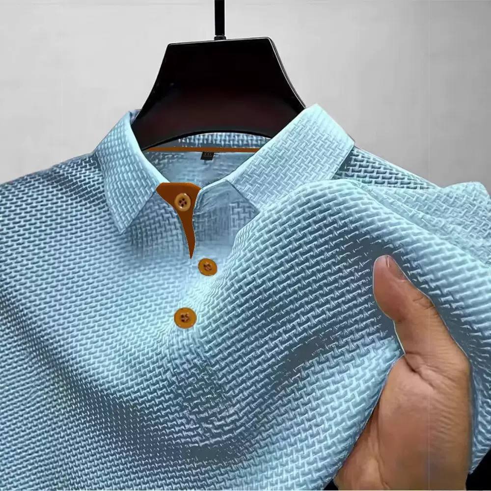 Alexander | Textured Jacquard Polo Shirt