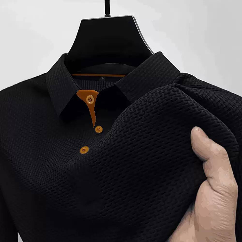 Alexander | Textured Jacquard Polo Shirt