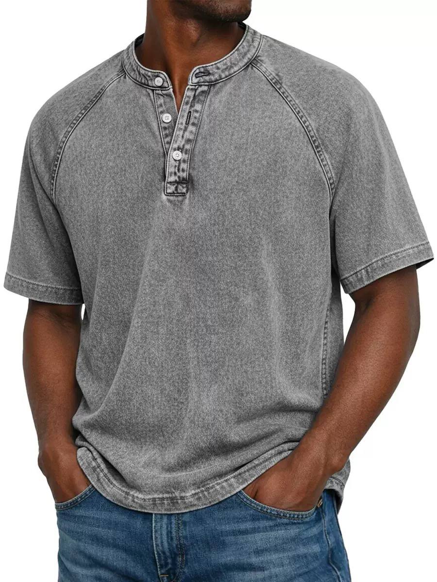 Rylan | Vintage Wash Henley Tee