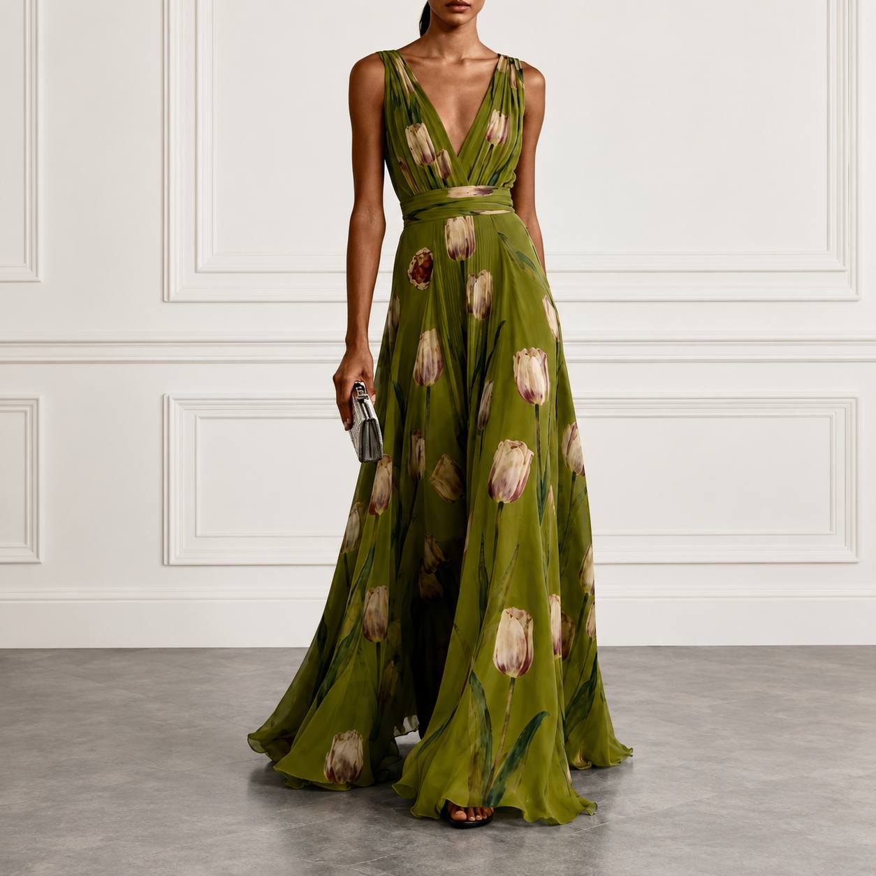 Rosalie | Floral Evening Maxi Dress