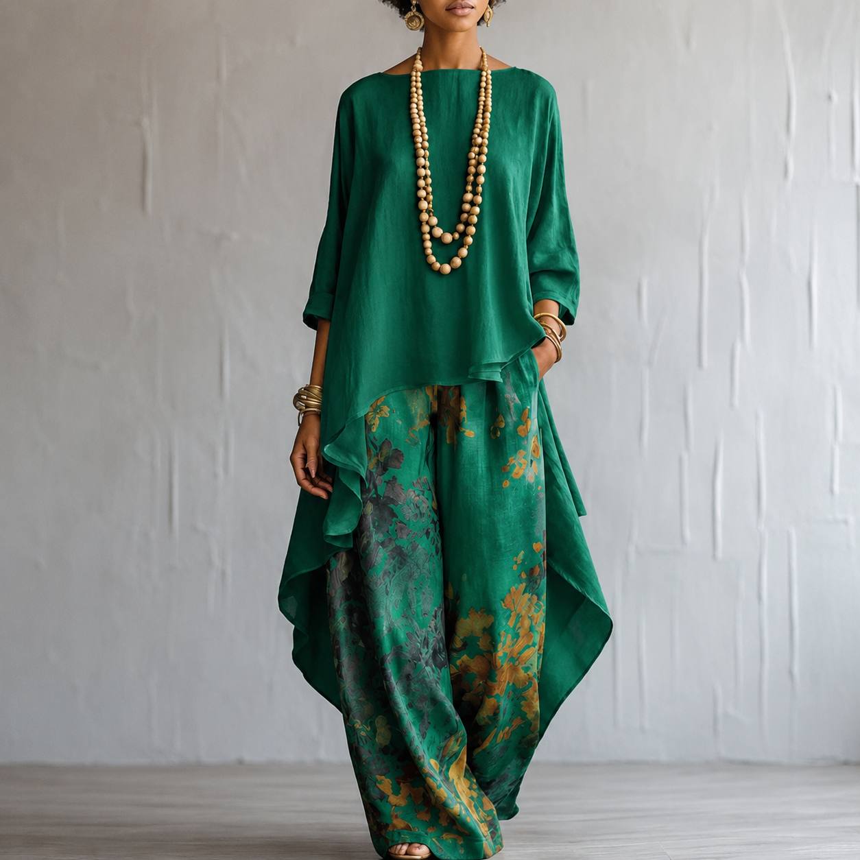 Aurora | Flowing Botanical Two-Piece Set