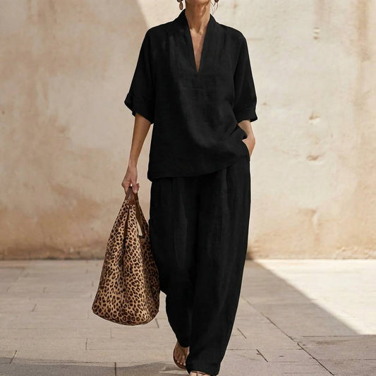 Aurora | Relaxed Linen Two-Piece Set