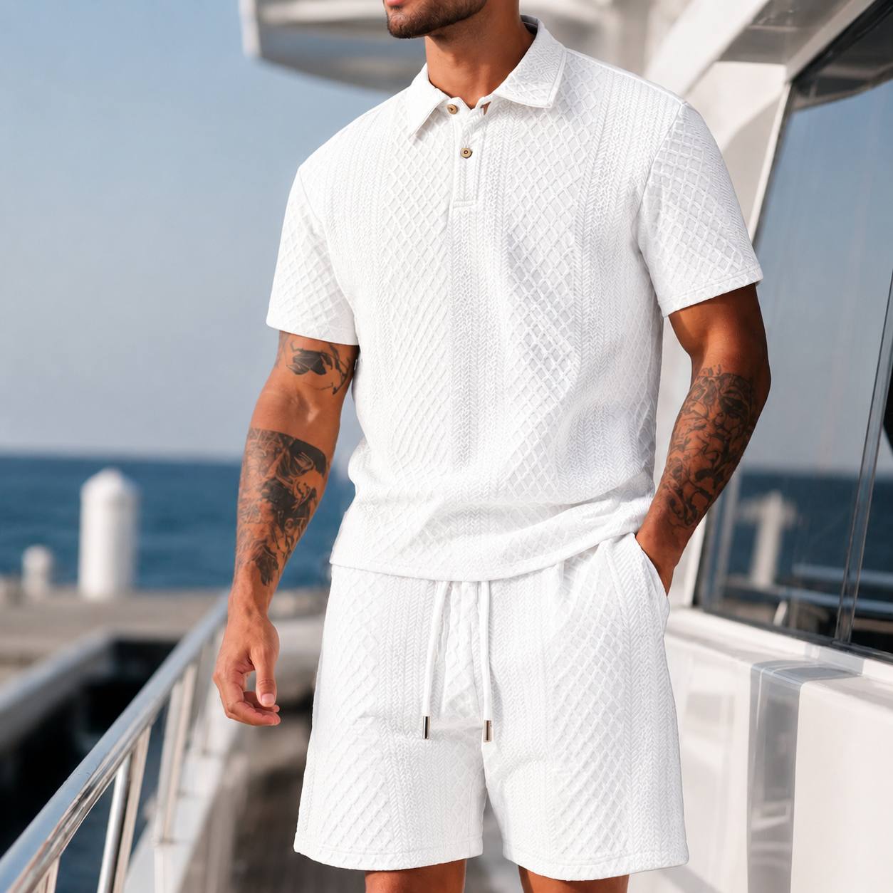 Oliver | Textured Summer Polo Set