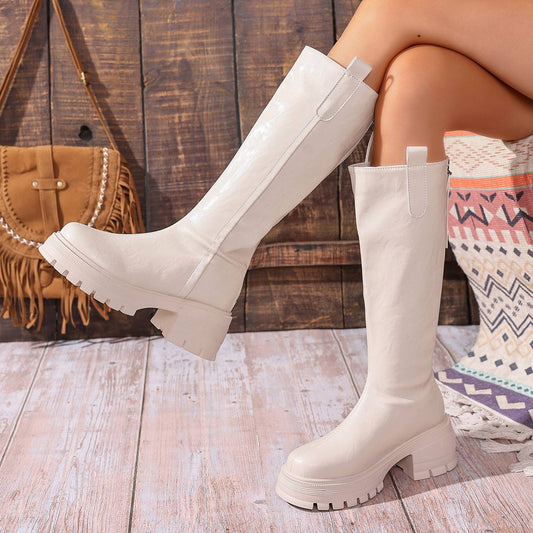 Women's Knee High Chunky Boots