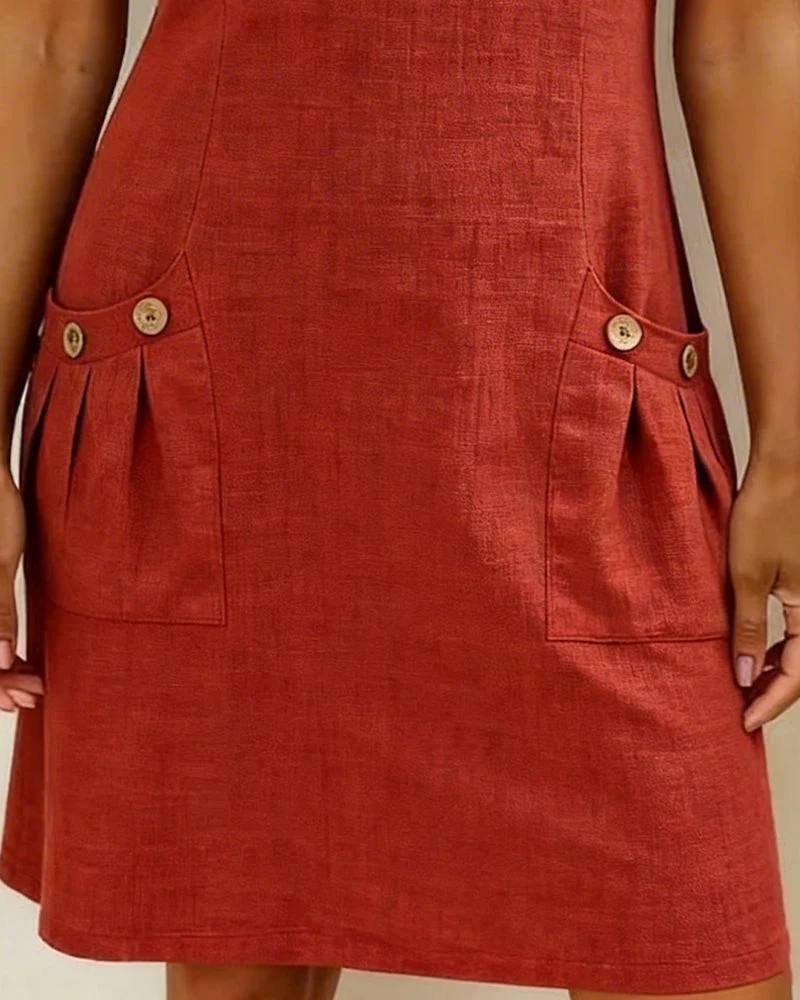 Emilia | Casual Zip Pocket Dress